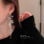 High Sense Rhinestone Bow Eardrops Wheat Long Fringe Earrings Japanese and Korean Love Brand New Exaggerated Earrings Female Fashion