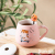 Hot Sale Ceramic Cup Zodiac Tiger Mug with Cover with Spoon Coffee Cup