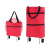 Supermarket Trolley Draw-Bar Bag Portable Trailer Shopping Hand Buggy Trolley Home Shopping Bag Folding Tug Bag