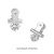 Niche Design Clip Stud Earrings Exquisite Small Zircon Earrings Ins Frosty Style Earrings Women
