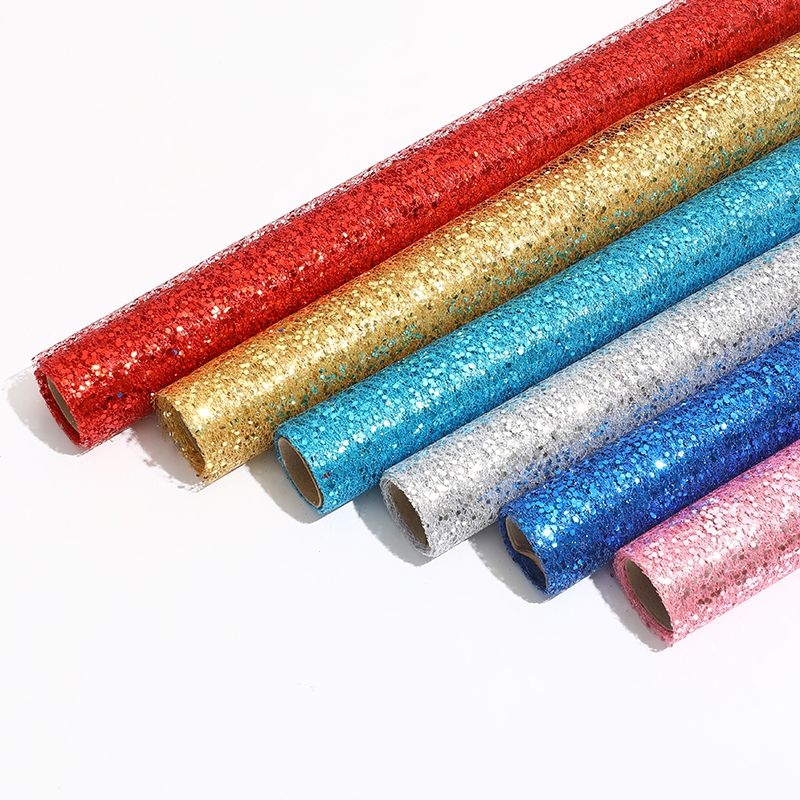 乱网大片 鲜花包装材料 节日装饰亮片纱 生日装饰材料 48cm*5码