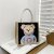 New Linen Bag for Women New Woven Cute Bear Handbag Net Red Trendy Large Capacity Shoulder Crossbody Bag