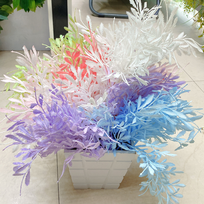 仿真兰花草虎尾婚庆花排墙花装饰 塑料花婚礼造景家居美陈花艺