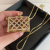 French Entry Lux High-End Fashion Temperament Ins Gold Full Diamond Hollow Bag Pendant Necklace Crossbody Chain Female Fashion