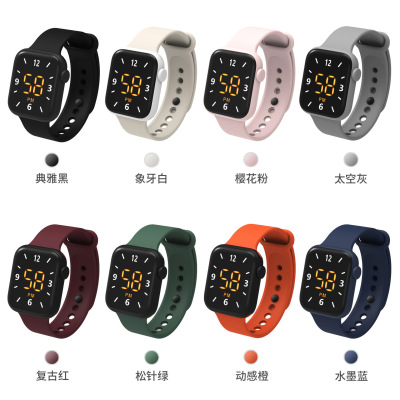 Cross-Border Source LED Electronic Watch Square Waterproof Apple Touch Screen Sports Digital Fashion Yi Y4 Watch