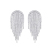 Li Ziting Same Style Shining Gem Jellyfish Tassel Earrings Female Sweet and Spicy Zircon Long Elegant Silver Pin Earrings Ear Clip