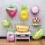 Children's Fruit Balloon Trending Cartoon Vegetable Shape Aluminum Balloon Birthday Party Room Layout Supplies Wholesale