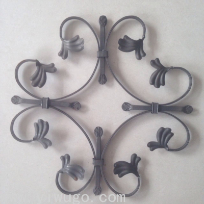 Forged Wrought Iron Gate Flower Disk Accessories Stair Column Ladder Flower Combination Flower Pieces