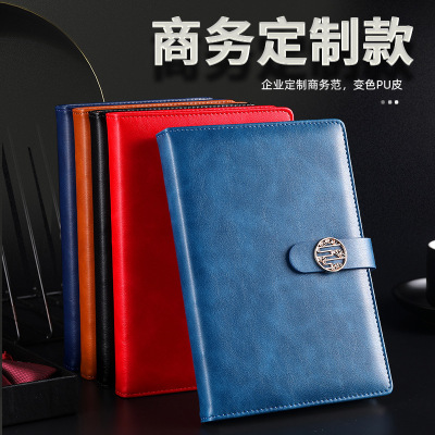 Office Stationery Exquisite A5 round Buckle Notepad Business Hardcover Notebook Pack Gift Box Office Meeting Gift