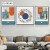 Morandi Series Light Luxury Living Room Decorative Painting Modern Minimalistic Abstraction Mural Sofa Background Wall Triptych