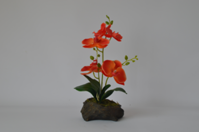 Factory Wholesale New Artificial Phalaenopsis Fake Flower Decoration Living Room Showcase Ornament Decoration
