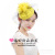 Korean Socialite Vintage Mesh Headdress Flower Billycock Hair Accessories Headwear Children's Performance Stage Veil Barrettes Female