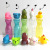 Creative Disposable Diamond Cartoon Animal Straw Cup Cool Drinks Cup Milk Tea Cute Modeling Animal Drink Cup