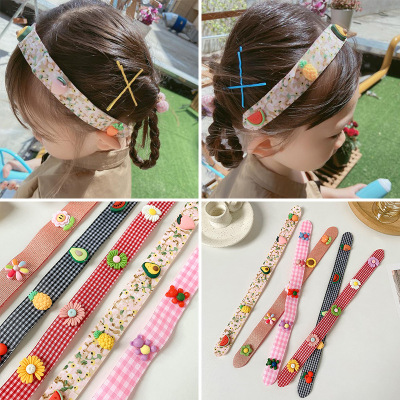 Children's Velcro Headband Hair Band Bangs Cropped Hair Fastener Artifact Female Hairpin Girls Hairpin Summer Hair Band Headband