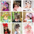 INS European and American Children's Hair Accessories DIY Fabric Wide Hair Band Babies' Headgear Baby Headband Printing Big Bow Headdress Flower