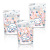 Self-Sealing Zipper Bag Glutinous Rice Boat Nougat Cartoon Snowflake Crisp Bags Cookies Candy Self-Supporting Packing Bag 50 PCs