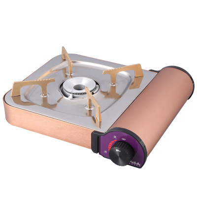 New Magnetic Suction Valve Rose Gold Portable Gas Stove Outdoor Portable Stove Barbecue Stove Outdoor Stove Gas Stove For Export