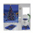 Christmas Printing Polyester Shower Curtain Bathroom Hotel Special Shower Curtain Bathroom Three-Piece Set in Stock Wholesale