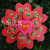 38cm Double-Layer Rose Love Decoration Big Windmill Fiberglass Rod PVC Waterproof and Sun Protection Windmill Valentine's Day Confession