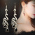 Factory Direct Sales Fashion Accessories Personalized Ethnic Style Retro Textured Hollow Long Ear Diamond Alloy Earring Wholesale