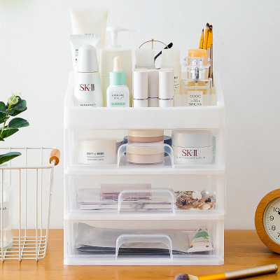 Cosmetics Storage Box Desktop Drawer-Style Organizing Cabinet Box Shelf Home Dormitory Skin Care Dresser Shelf