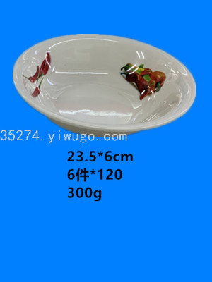 Melamine Tableware Melamine Bowl Melamine Decal Bowl a Large Number of Stock in Stock Running Rivers and Lakes Stall Hot Sale