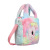 Winter New Plush Shoulder Bag Unicorn Tie-Dyed Color Girl's Crossbody Bag Children's Cute One-Shoulder Storage Bag