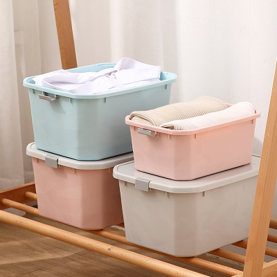 Thickened Plastic Storage Box Storage Box Household Storage Small Box Snack Box Clothes Toy Wardrobe Storage Box