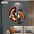 Round Stitching Living Room Bedroom Decorative Painting Bedside Mural Aluminum Alloy Baked Porcelain Modern Light Luxury Hanging Painting