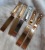 1.5cm Wide Square Head Flat Clip Bright Color Retaining Leather Hairpin Presbyopic Leather Groove Barrettes