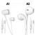 Wholesale A1 Drive-by-Wire with Microphone Subwoofer Sing Songs Earphones 3.5 Interface Mobile Phone Universal Wired in-Ear Headset