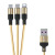One-to-Three Metal Braiding Thread for Apple Android Huawei Mobile Phone Super Fast Charge Data Cable