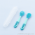 S86-bf0371 AIRSUN Baby Temperature Spoon Fork Baby Flexible Spork Children Creative Solid Food Tableware Set