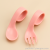 S86-bf0933 AIRSUN Spork Baby Food Twist Spoon Cartoon Creative Spork Baby Eat Learning Tableware