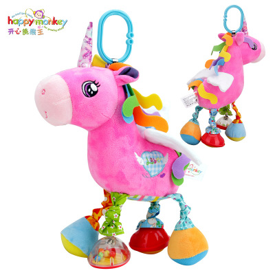 Happy Monkey Baby Toys 0-1 Years Old Toys for Children and Infants Pony Comfort Plush Doll Toys Wholesale