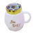Teacher's Day Gift Ceramic Cup Mirror Ceramic Coffee Cup Water Cup Large Capacity Prismatic Cup Body