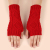 Knit Acrylic Gloves Rhombus Pattern Women Winter Mittens War