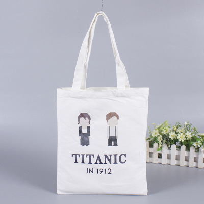 Manufacturers Supply Creative Students Cotton Bag Customized Portable Advertising Shopping Canvas Bag Customized