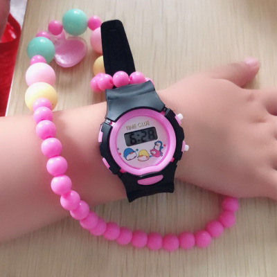 Korean Cartoon Gift Electronic Watch Children Outdoor Sports Student Plastic Electronic Watch Toy Gift