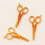 Gold Decoration Handmade DIY Hair Accessories Manufacturer Accessories 34mm Golden Scissors Tailor Pendant 50 Pieces a Pack