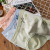 Strawberry Seamless Underwear Women's Cotton Crotch Plaid Traceless Ventilation Plump Girls Mid-Waist Lace Bow Briefs