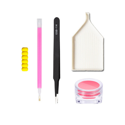 DIY Diamond Painting Tool Set 16G Static-Free Tweezers High-End Spot Drill Tools Bottled round Plaster Accessories