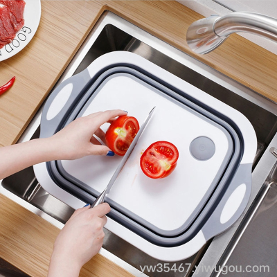 H84-YH-1991 AIRSUN Folding Washing Basin Drain Basket Household Kitchen Sink Multifunctional Folding Cutting Board