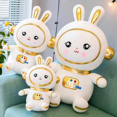New Plush Toy Space Rabbit Doll down Cotton Soft Doll Astronaut Girls Gifts Wholesale