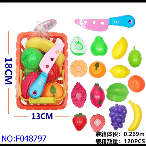 simulation foreign trade fruit toys play house toys kitchenware kindergarten kids girls desktop play f48797