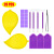 DIY Diamond Painting Tool Kit Package New Leaf Spot Drill Plate Color 28 Grid Storage Box Purple Roller Series