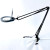 Pdok with Magnifying Glass American Long Arm Led Desk Lamp Working Eye Protection Drawing Plug-in Collapsible Beauty Clip