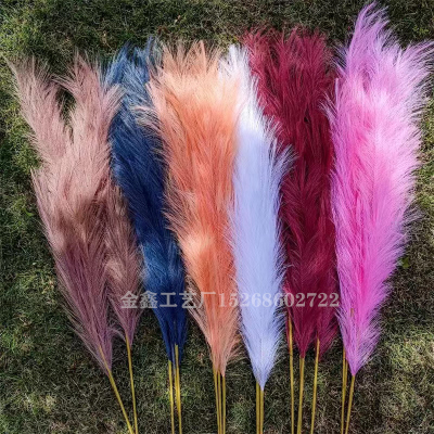 Artificial Pampas Grass  Wedding Party Home Decoration Reed for Wedding Party Home Garden DIY Plant Decoration