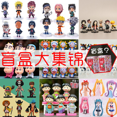 Blind Box Large Collection Hand-Made Cartoon Doll Toys Wholesale Gift Cheap Children's Day Gift Two-Dimensional Cartoon