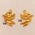 Gold Clothing Accessories DIY Hair Accessory Material Cupid Angel Pendant Factory Direct Sales 50 Pieces a Pack